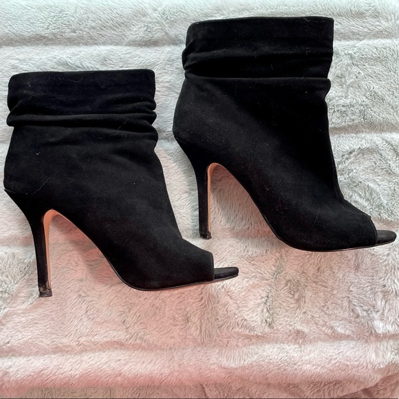 Aldo Suede Peep-toe Booties sz 6.5 - Picture 3 of 7